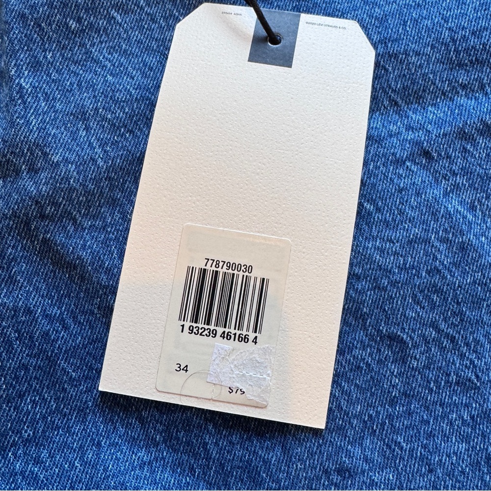 LEVI’S Ribcage High Rise Denim Shorts - Picture 2 of 8